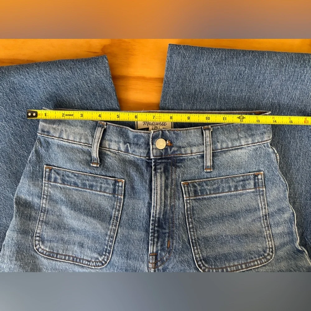 Madewell Perfect Vintage Wide Leg Jeans with Patch Pockets - Picture 3 of 4